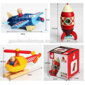 2015 Hot Sale Cheap Wooden Rocket Magnetic Kit